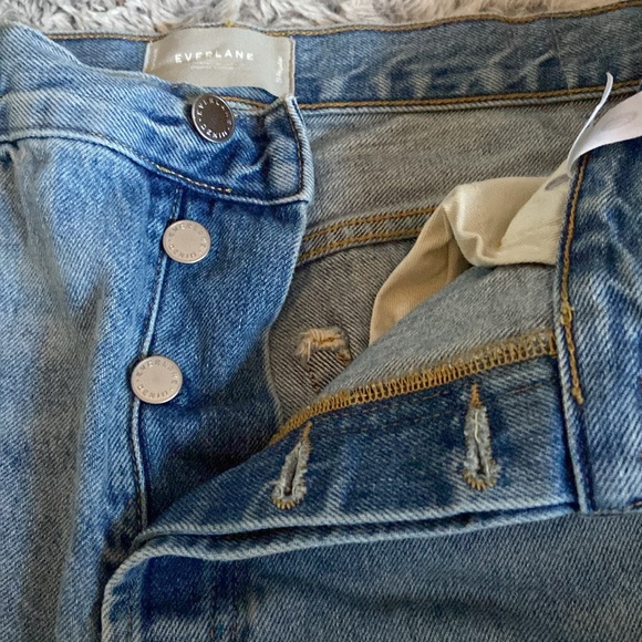 Everlane the Relaxed straight fit size 29 Regular distressed jeans buttonfly - Picture 12 of 12